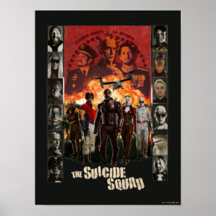 Die Selbstmordkommando Exlposit Character Roster Poster