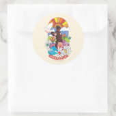 Die Selbstmordkommando | Friedensstifter - Blume u Runder Aufkleber (Tasche)