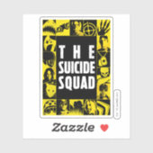 Die Selbstmordkommando | Gelbe und schwarze Symbol Aufkleber (Blatt)