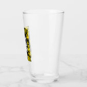 Die Selbstmordkommando | Gelbe und schwarze Symbol Glas (Links)