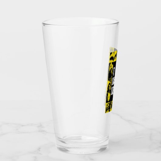 Die Selbstmordkommando | Gelbe und schwarze Symbol Glas (Rechts)