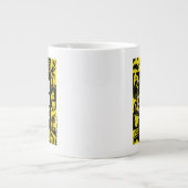Die Selbstmordkommando | Gelbe und schwarze Symbol Jumbo-Tasse (Vorderseite)