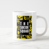 Die Selbstmordkommando | Gelbe und schwarze Symbol Jumbo-Tasse (Rechts)