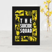 Die Selbstmordkommando | Gelbe und schwarze Symbol Karte (Gelbe Blume)