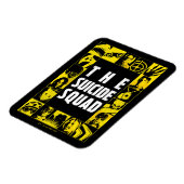 Die Selbstmordkommando | Gelbe und schwarze Symbol Magnet (Linke Seite)