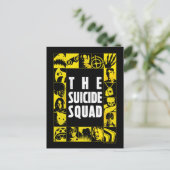 Die Selbstmordkommando | Gelbe und schwarze Symbol Postkarte (Stehend Vorderseite)