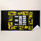 Die Selbstmordkommando | Gelbe und schwarze Symbol Strandtuch (Vorderseite)