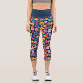 Die Selbstmordkommando | Harley Quinn Abzeichen Pa Capri Leggings (Vorderseite)