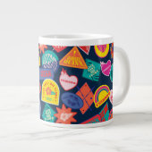 Die Selbstmordkommando | Harley Quinn Abzeichen Pa Jumbo-Tasse (Vorderseite Rechts)