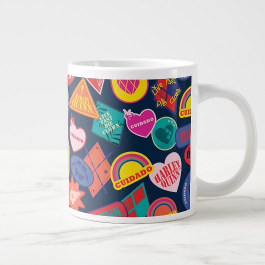 Die Selbstmordkommando | Harley Quinn Abzeichen Pa Jumbo-Tasse (Rechts)