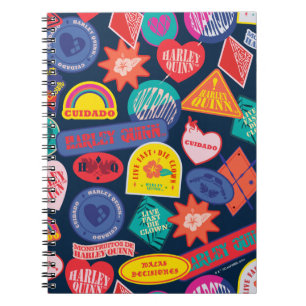 Die Selbstmordkommando Harley Quinn Abzeichen Pa Notizblock