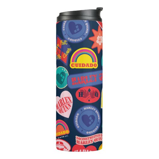 Die Selbstmordkommando | Harley Quinn Abzeichen Pa Thermosbecher (Nach links gedreht)