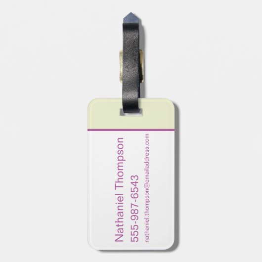 Die Selbstmordkommando | Harley Quinn Blume & Rain Gepäckanhänger (Rückseite vertikal)