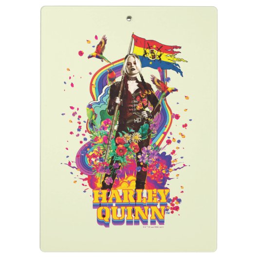 Die Selbstmordkommando | Harley Quinn Blume & Rain Klemmbrett (Rückseite)