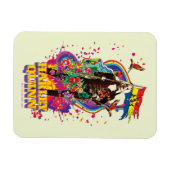 Die Selbstmordkommando | Harley Quinn Blume & Rain Magnet (Horizontal)