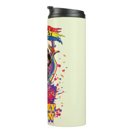 Die Selbstmordkommando | Harley Quinn Blume & Rain Thermosbecher (Nach rechts gedreht)