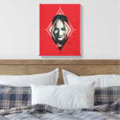 Die Selbstmordkommando | Harley Quinn Diamond Targ Leinwanddruck (Insitu (Schlafzimmer))