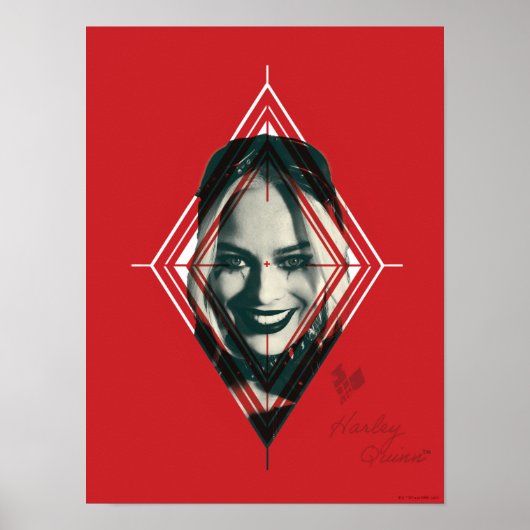 Die Selbstmordkommando | Harley Quinn Diamond Targ Poster (Vorne)