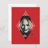 Die Selbstmordkommando | Harley Quinn Diamond Targ Postkarte (Vorne/Hinten)