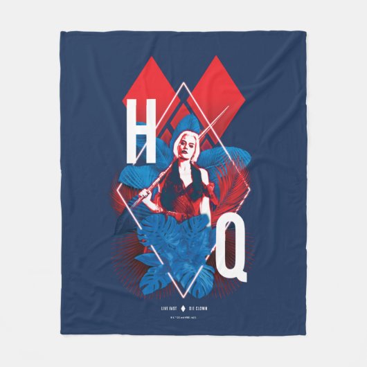 Die Selbstmordkommando | Harley Quinn Fern & Diamo Fleecedecke (Vorderseite)