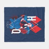 Die Selbstmordkommando | Harley Quinn Fern & Diamo Fleecedecke (Vorderseite (Horizontal))