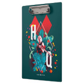 Die Selbstmordkommando | Harley Quinn Floral Diamo Klemmbrett (Links)