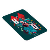 Die Selbstmordkommando | Harley Quinn Floral Diamo Magnet (Rechte Seite)