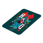 Die Selbstmordkommando | Harley Quinn Floral Diamo Magnet (Linke Seite)