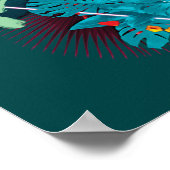 Die Selbstmordkommando | Harley Quinn Floral Diamo Poster (Ecke)