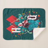 Die Selbstmordkommando | Harley Quinn Floral Diamo Sherpadecke (Vorderseite (Horizontal))