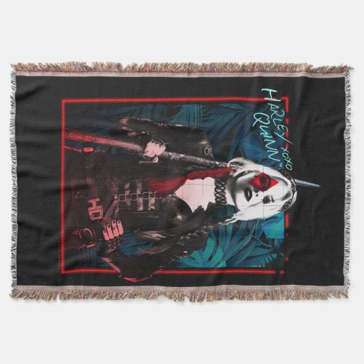 Die Selbstmordkommando | Harley Quinn & Green Fern Decke (Vorderseite)