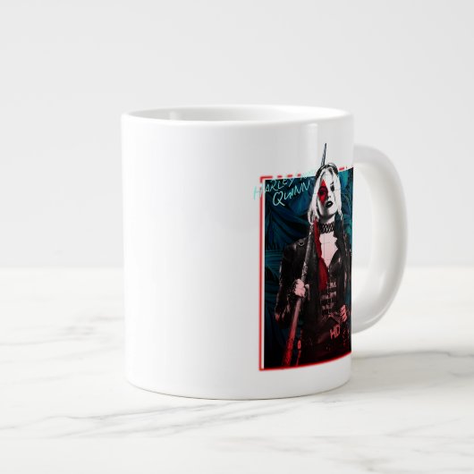 Die Selbstmordkommando | Harley Quinn & Green Fern Jumbo-Tasse (Vorderseite Rechts)