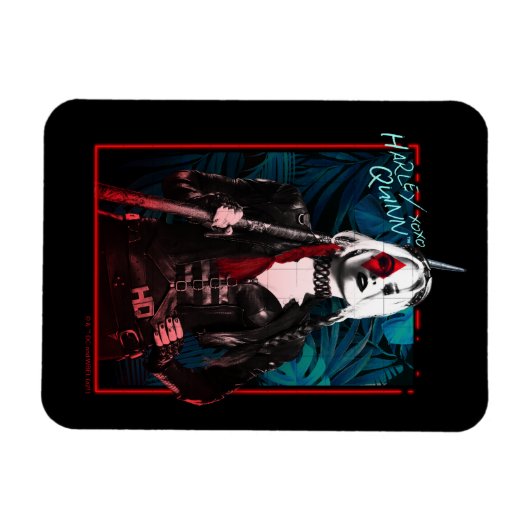 Die Selbstmordkommando | Harley Quinn & Green Fern Magnet (Horizontal)