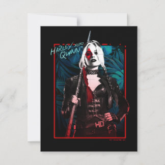 Die Selbstmordkommando | Harley Quinn & Green Fern Mitteilungskarte