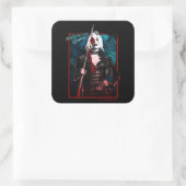 Die Selbstmordkommando | Harley Quinn & Green Fern Quadratischer Aufkleber (Tasche)