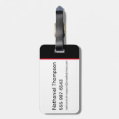 Die Selbstmordkommando | Harley Quinn Red Fern Por Gepäckanhänger (Rückseite vertikal)