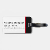 Die Selbstmordkommando | Harley Quinn Red Fern Por Gepäckanhänger (Rückseite horizontal)