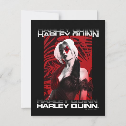 Die Selbstmordkommando | Harley Quinn Red Fern Por Mitteilungskarte (Vorderseite)