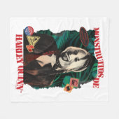 Die Selbstmordkommando | Harley Quinn Winking Fleecedecke (Vorderseite (Horizontal))