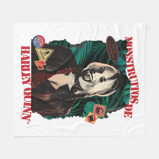 Die Selbstmordkommando | Harley Quinn Winking Fleecedecke (Vorderseite (Horizontal))