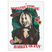 Die Selbstmordkommando | Harley Quinn Winking Klemmbrett (Rückseite)