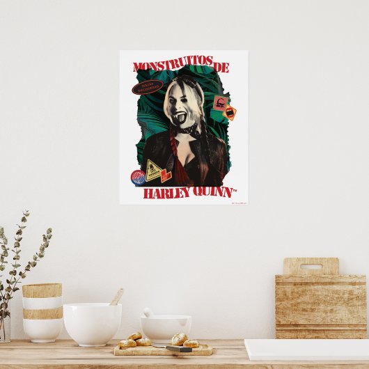 Die Selbstmordkommando | Harley Quinn Winking Poster (Küche)