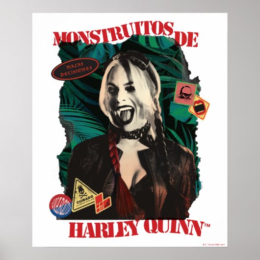Die Selbstmordkommando | Harley Quinn Winking Poster (Vorne)