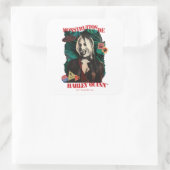 Die Selbstmordkommando | Harley Quinn Winking Quadratischer Aufkleber (Tasche)