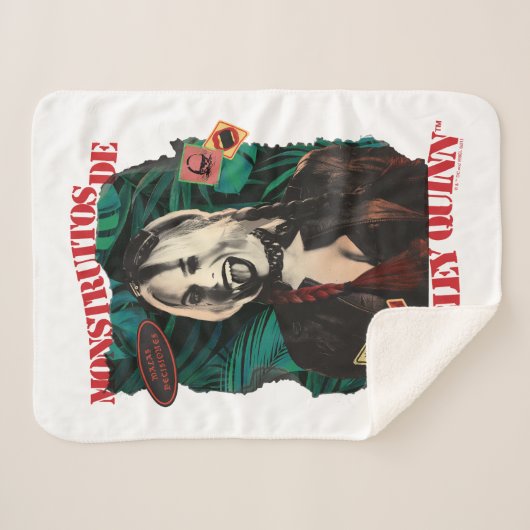 Die Selbstmordkommando | Harley Quinn Winking Sherpadecke (Vorderseite (Horizontal))