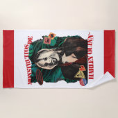 Die Selbstmordkommando | Harley Quinn Winking Strandtuch (Vorderseite)