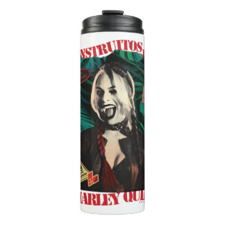 Die Selbstmordkommando | Harley Quinn Winking Thermosbecher