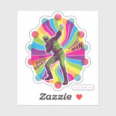 Die Selbstmordkommando | Polka-Dot Man Psychedelic Aufkleber (Blatt)