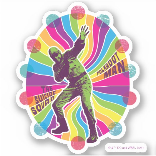 Die Selbstmordkommando | Polka-Dot Man Psychedelic Aufkleber (Vorderseite)