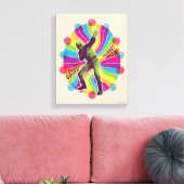 Die Selbstmordkommando | Polka-Dot Man Psychedelic Leinwanddruck (Insitu (Wohnzimmer))